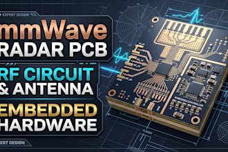 design mmware rader pcb, rf circuit, antenna and embedded hardware