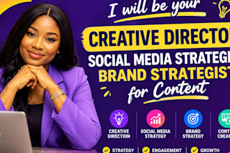 be your creative director, social media and brand strategist for content