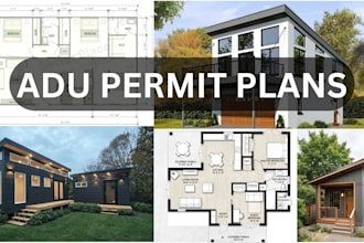 prepare adu permit plans with structural and mep drawings