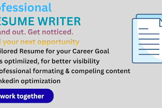 write, edit, and format a professional resume or CV