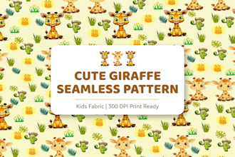 design cute seamless kids and nursery pattern