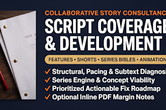 give actionable script coverage and story development notes