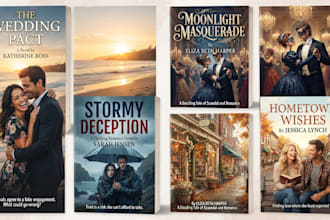 design erotica romance book cover or ebook cover