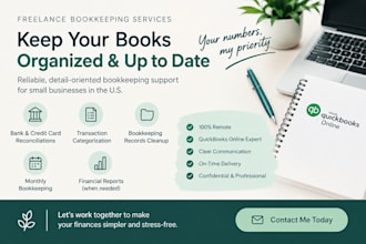 freelance bookkeeping support quickbooks online