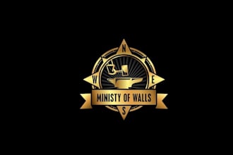 design classic art gallery theme logo