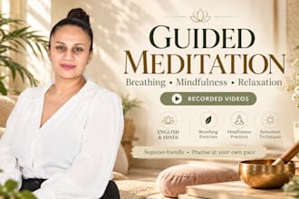 provide guided meditation and breathing exercise sessions