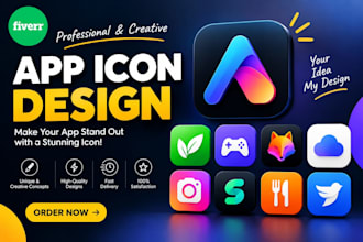 design a professional app icon for android and ios
