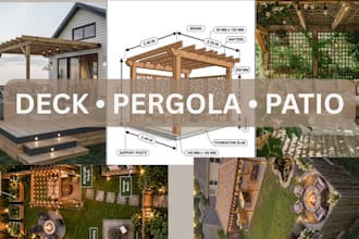 prepare deck pergola and patio cover permit drawings
