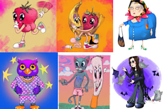 draw custom digital illustration, portrait and nft