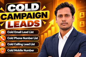 provide cold campaign leads, cold mobile, cold email