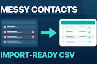 clean and deduplicate your CRM contacts for import
