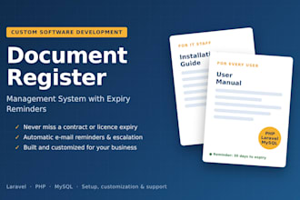 build a document management system with expiry reminders