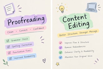proofread, edit, and enhance content accuracy