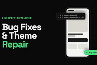fix shopify liquid, theme and mobile responsive bugs