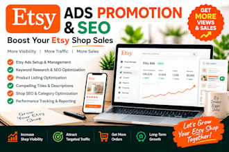 do etsy ads promotion and SEO to boost your shop sales