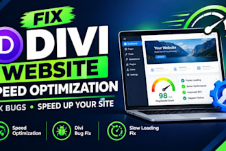 fix divi website, divi speed optimization, divi bug fix, divi site slow loading
