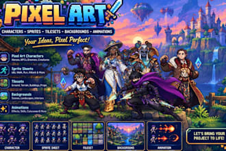 do pixel art background pixel sprite sheet animation pixel tilesets game assets