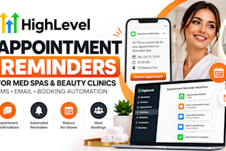 set up gohighlevel appointment reminders for med spas and beauty clinics
