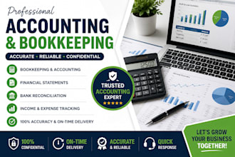 do bookkeeping, bank reconciliation and excel accounting reports