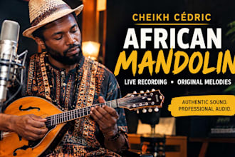 record authentic african mandolin for your song or music project