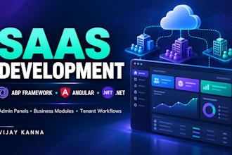 develop saas modules using abp framework angular and dot net