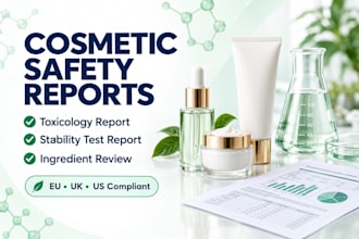 do cosmetic toxicology report, stability test and ingredient review
