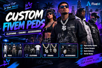 create custom fivem peds clothing chains and accessories