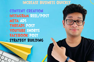 be your instagram facebook marketing social media manager and content creator