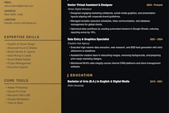 design a professional ats resume, CV, and cover letter