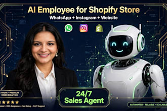 build ai employee for shopify store whatsapp customer support