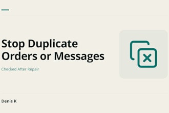 fix duplicate orders messages or records in your app