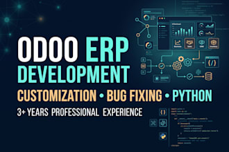 customize odoo erp modules and fix bugs