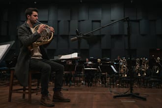 record orchestral strings, woodwinds, and brass for jazz, classical arrangements