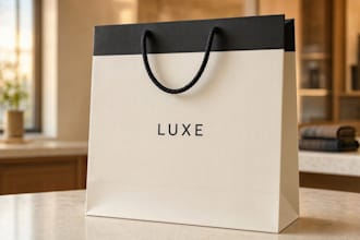 design modern branded shopping bags for your company