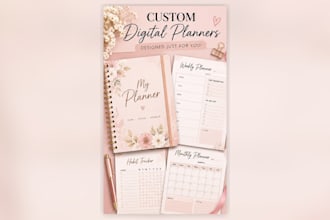 design custom digital planners and calendars