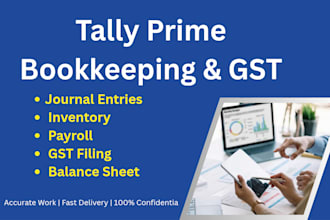 do bookkeeping and accounting entries in tally prime