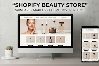 design a shopify skincare and cosmetics store