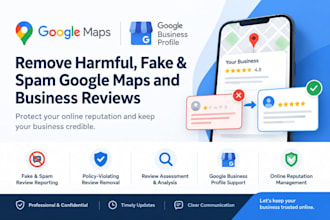 remove harmful fake and spam google maps and business reviews