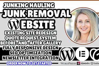 hauling website, junk removal website junk hauling website waste removal website