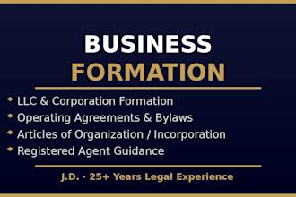 draft your llc or corporation formation documents and operating agreement