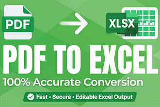 convert PDF to excel with 100 percent accurate format