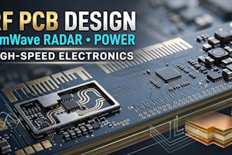 design rf pcb, mmware radar sensor, power and speed electronic