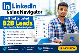 find targeted b2b leads from linkedin sales navigator