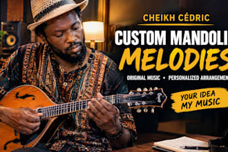compose original mandolin melodies and custom instrumentals for your song