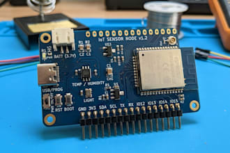 design iot sensor pcb with esp32  and wireless connectivity