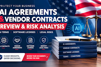 review ai agreements ai vendor contract ai terms software license for legal risk