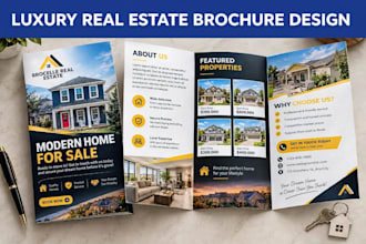 design luxury real estate brochure