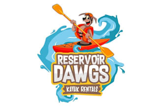 make reservoir dawgs kayak rentals logo
