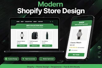 create a modern and responsive shopify store design