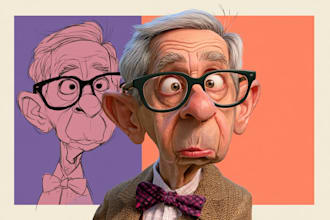 draw digital caricature portraits from photos